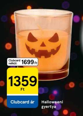 Halloweeni gyertya