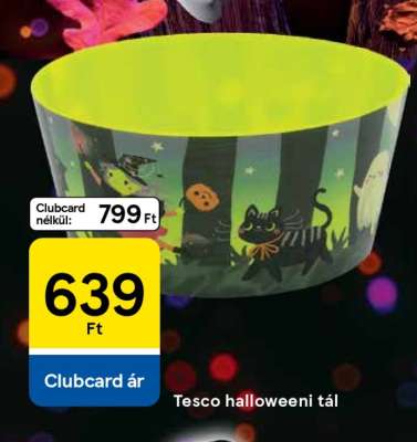 Tesco halloweeni tál