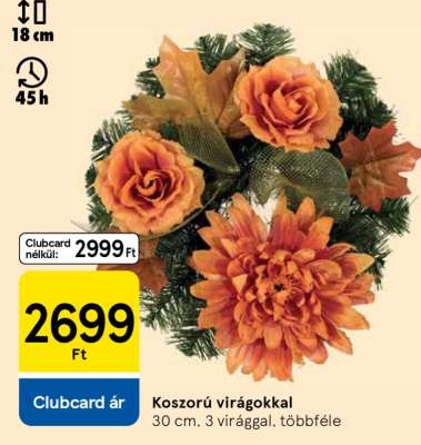 Koszorú virágokkal
