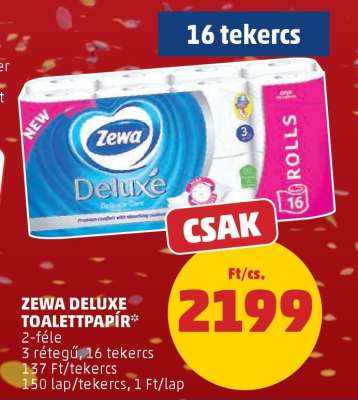 Zewa Deluxe toalettpapír
