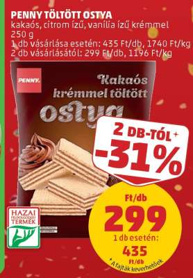 PENNY Töltött Ostya