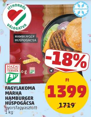 Fagylakoma Marha Hamburger Húspogácsa