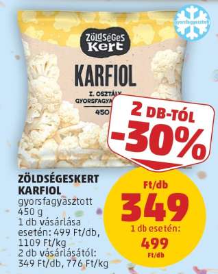 Zöldségeskert Karfiol