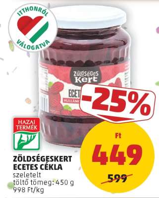 Zöldségeskert Ecetes Cékla