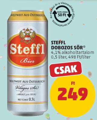 Steffl Dobozos Sör
