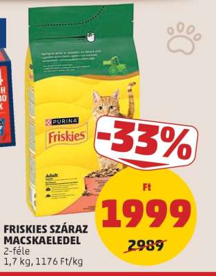 FRISKIES Száraz macskaeledel*