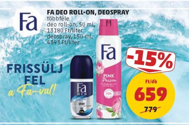 FA DEO ROLL-ON, DEOSPRAY