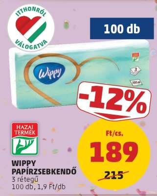 Wippy Papírzsebkendő