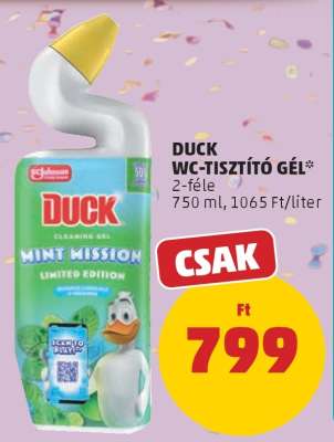 Duck WC-tisztító gél