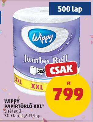 WIPPY PAPÍRTÖRLŐ XXL