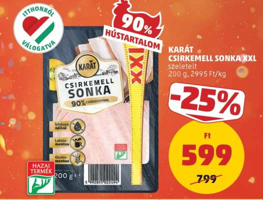 KARÁT CSIRKEMELL SONKA XXL