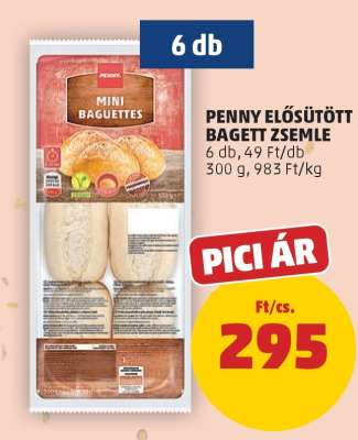 PENNY ELŐSÜTÖTT BAGETT ZSEMLE