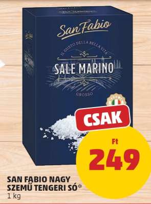 SAN FABIO NAGY SZEMŰ TENGERI SÓ
