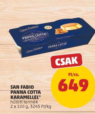 San Fabio Panna Cotta Karamellel