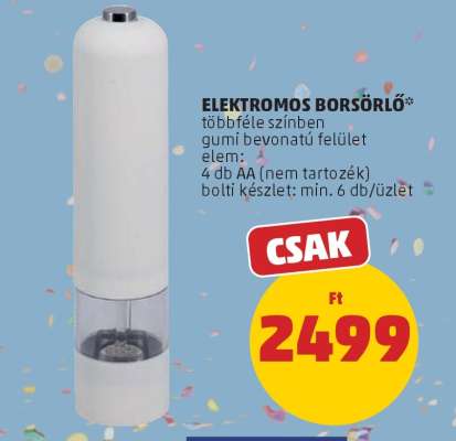 ELEKTROMOS BORSŐRLŐ