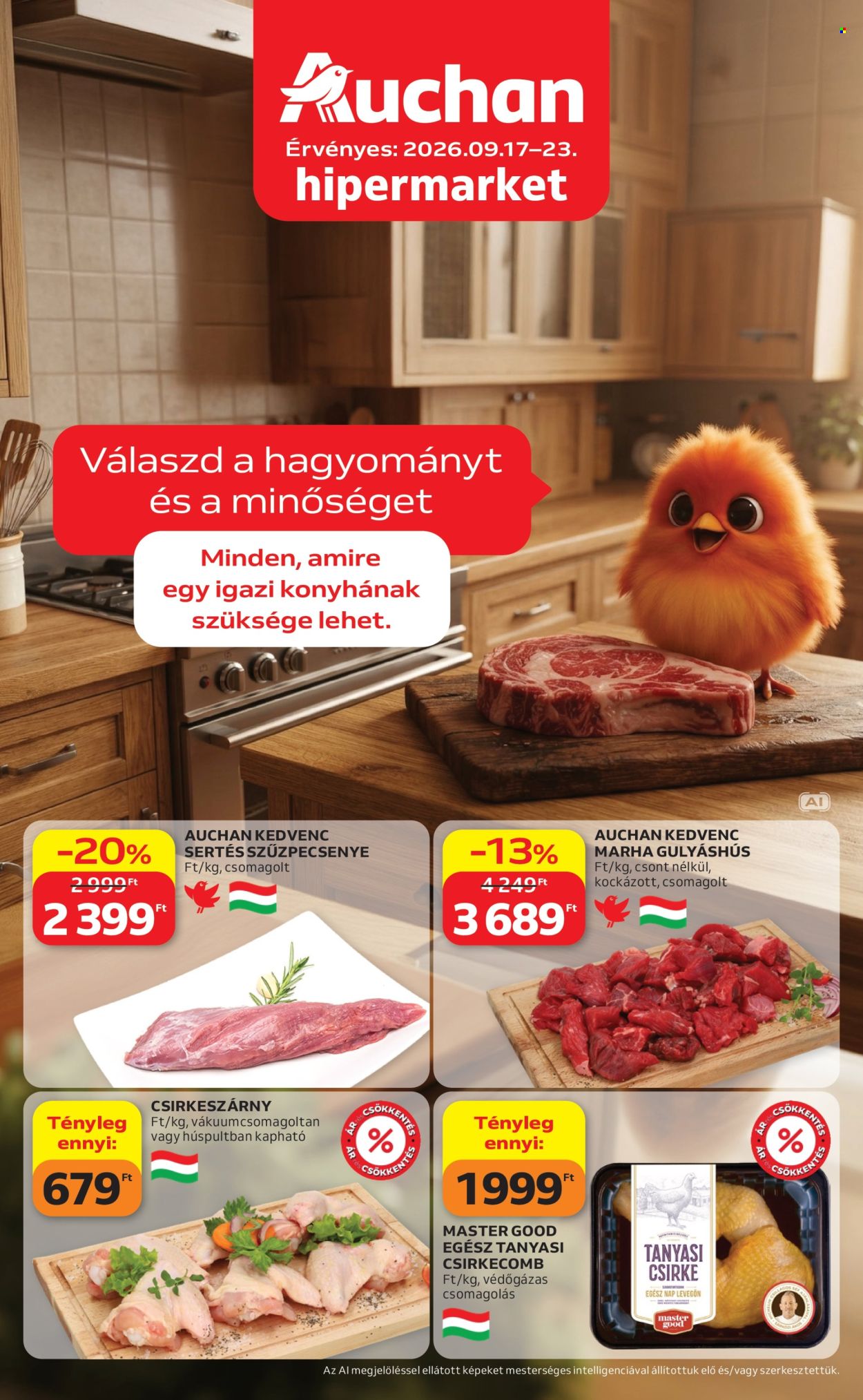 Auchan akciós újságok - 2026.09.17 - 2026.09.23. Oldal 1
