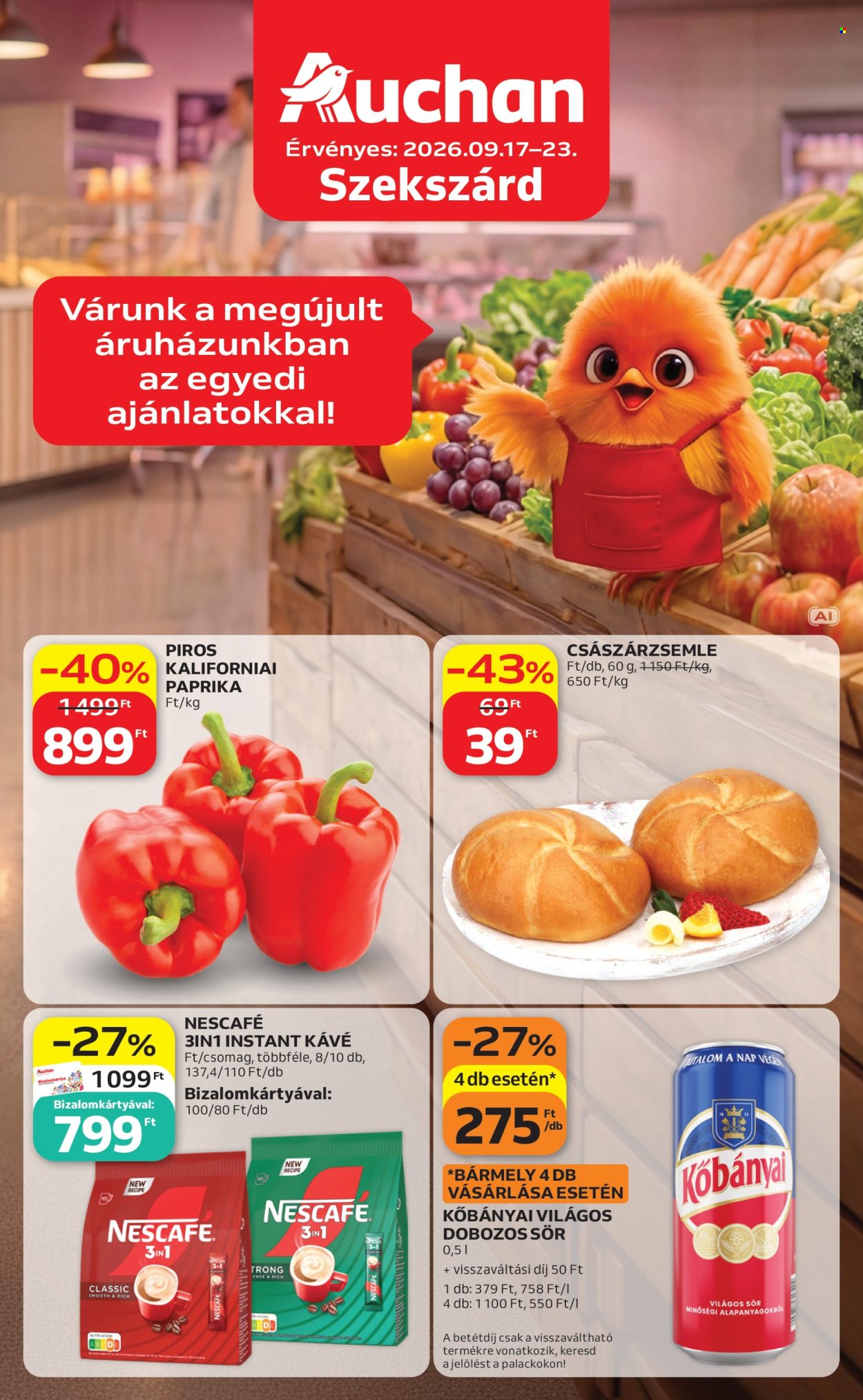 Auchan akciós újságok - 2026.09.17 - 2026.09.23. Oldal 1