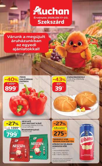 Újság Auchan - 2026.09.17 - 2026.09.23.