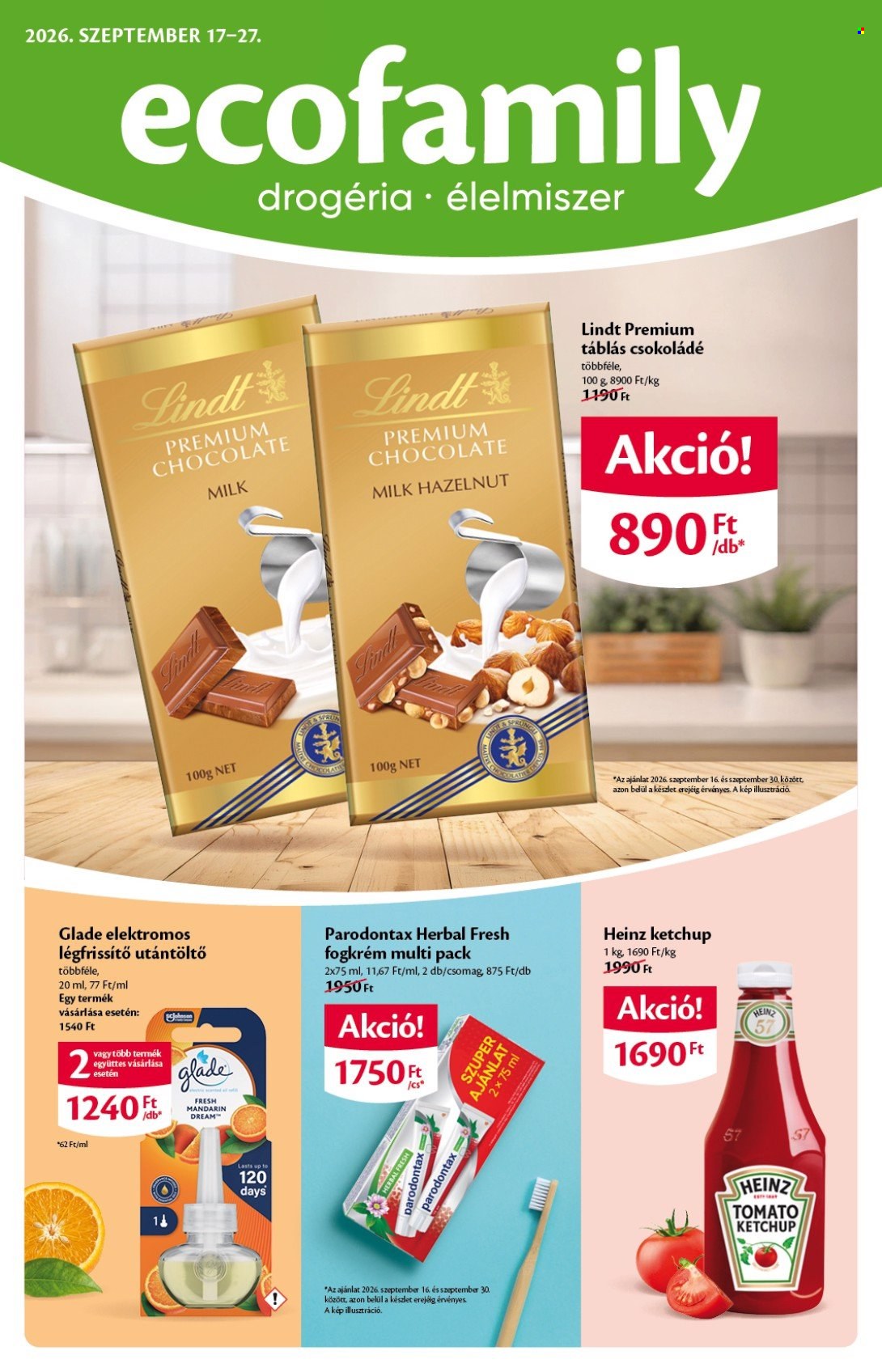 EcoFamily akciós újságok - 2026.09.17 - 2026.09.27. Oldal 1