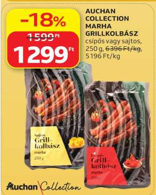 AUCHAN COLLECTION MARHA GRILLKOLBÁSZ