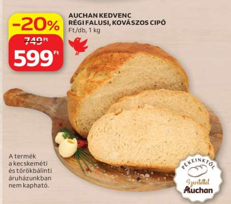 Auchan Kedvenc Régi Falusi Kovászos Cipó