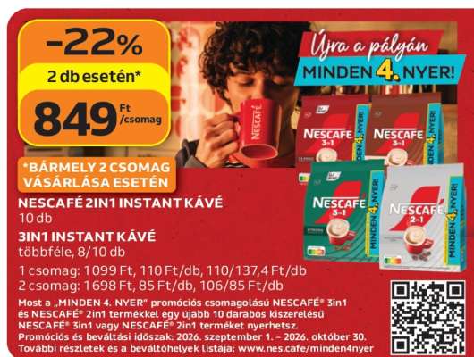 NESCAFÉ 2IN1 INSTANT KÁVÉ