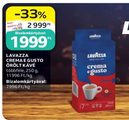 LAVAZZA CREMA E GUSTO ŐRÖLT KÁVÉ