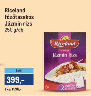 Riceland főzőtasakos Jázmin rizs