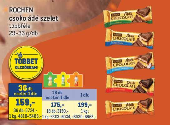 ROCHEN csokoládé szelet