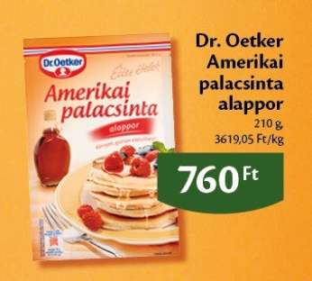 Dr. Oetker amerikai palacsinta alappor