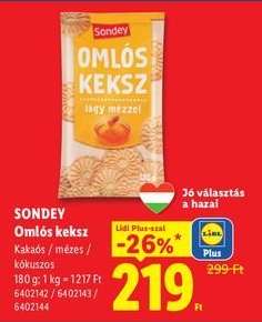 SONDEY Omlós keksz