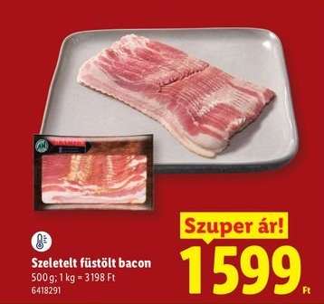 Szeletelt füstölt bacon