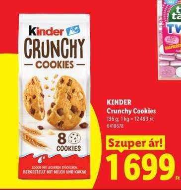 Kinder Crunchy Cookies