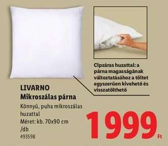 Livarno Mikroszálas párna