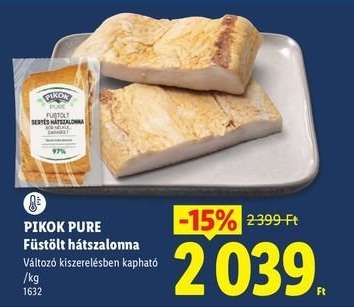 Pikok Pure Füstölt hátszalonna