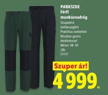 PARKSIDE Férfi munkásnadrág