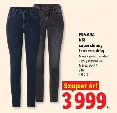 esmara Női super skinny farmernadrág