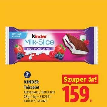 KINDER Tejszelet