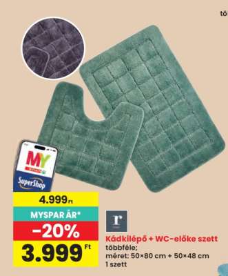 Kádkilépő + WC-előke szett
