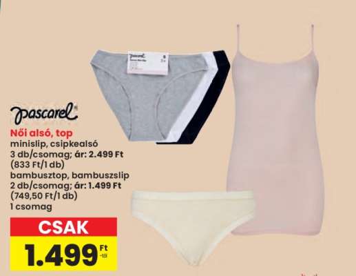 Női alsó, top