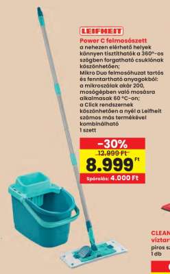 Power C felmosószett
