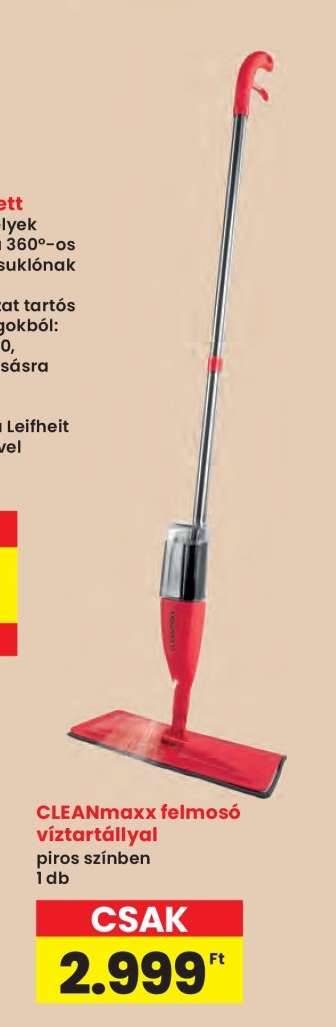 CLEANmaxx felmosó víztartállyal