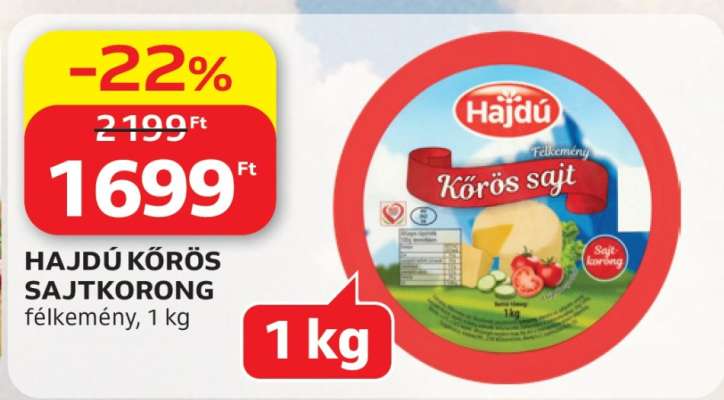 Hajdú Körös sajtkorong