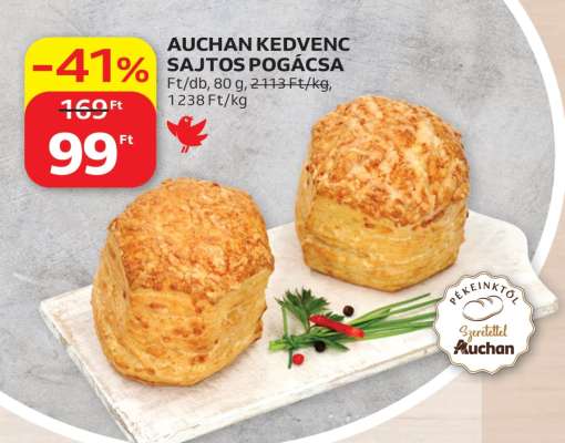 Auchan Kedvenc Sajtos Pogácsa