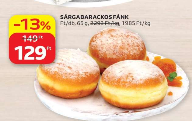 Sárgabarackos Fánk