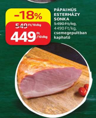 Pápai Hús Esterházy sonka