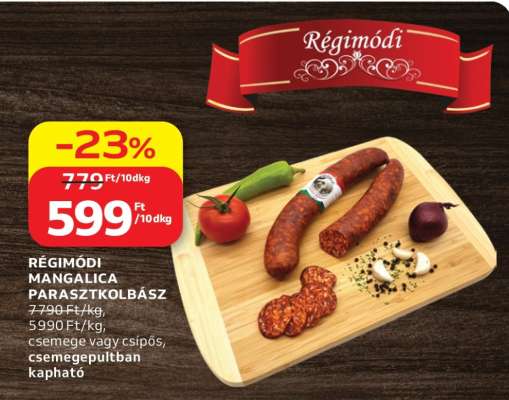 Régimódi Mangalica Parasztkolbász