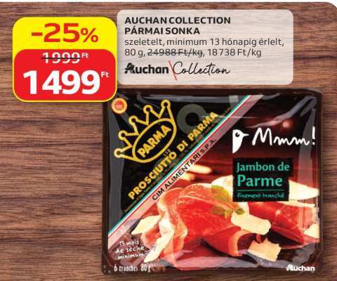 AUCHAN COLLECTION PÁRMAI SONKA