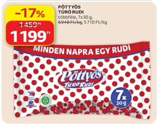 PÖTTYÖS Túró Rudi