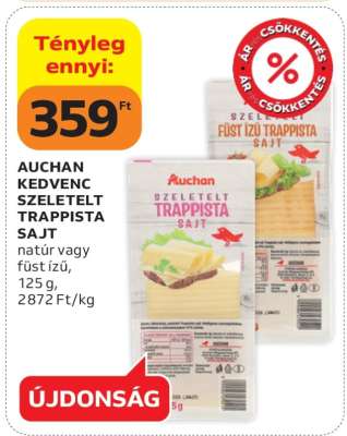 AUCHAN KEDVENC SZELETELT TRAPPISTA SAJT